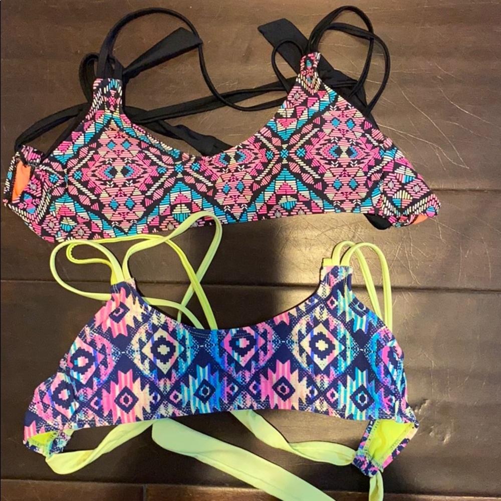 Two bikini tie back tops!!! Super fun for summer